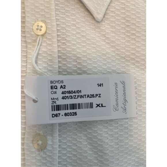 Gianmarco Men's Casual Button Down Shirt Camiceria Artigianale NEW NWT - Picture 2 of 5